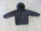 THE NORTH FACE Toddler Puffer Jacket Boys Size 4T Reversible Gray Neon Green EUC