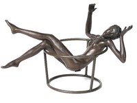 Bronze Figur *nackte Frau* signiert von Nick  Erotik Akt Statue -20178C