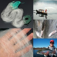 30M x 1.2M Fischnetz Stellnetz Ködernetz Monofilament Gill Net Netzgewebe Weiß