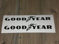 2x GOOD YEAR Aufkleber Reifen Sticker Tuning Rennsport Motorsport Rallye Sport