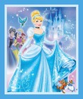 1 Yard Quilt Cotton Fabric- Springs Disney Princess Cinderella Quilt Panel