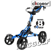 NEU Clicgear 4-Rad Golf Trolley 8.0 - Matt-Blau. Kostenloser Sofortversand