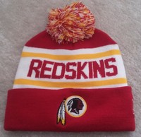 NFL Beanie Wollmütze mit Bommel Washington Redskins