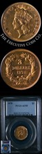 1878 Indian Princess Gold $3 Pcgs Au55
