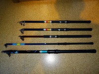 Angelruten 5Stück Stellfisch + neuer Tripod Cormoran Balzer Zebco