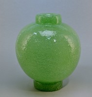 Murano Vase 25 cm Entwurf Carlo Scarpa für Venini 1935 pulegoso signiert