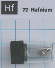 1 gram 99.9% Hafnium Metal  in glass vial -  Element 72 sample