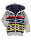 NWT Gymboree Ski School Snow Legend Zipper Sweater Jacket Hoodie Size 6-12 M