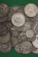 Make Offer 2 Troy Pounds 90% Silver U.S. Junk Coins 8 Halves Included