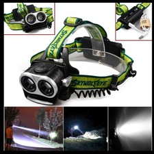 8000LM 2X XM-L T6 LED Rechargeable 18650 USB Headlamp Headlight Head Light Torch