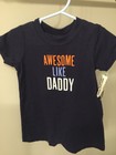 Navy Blue Carter's T-shirt Romper Awesome Like Daddy 12 Months NWT