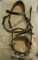 Kappzaum aus Leder Kerbl braun vollblut NEUWERTIG 