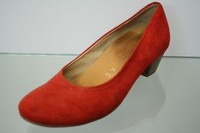 Gabor Pumps rot Nubuk Leder Wechselfußbett Weite H Gr. 37,5 (UK 4,5)