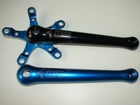 Tune Fast Foot Kurbel schwarz blau MTB 180 Retro NOS Shimano XTR XT rare black