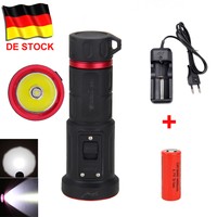5000LM XML L2 LED Tauchlampe Diving Flashlight Handlampe bis 100M+26650