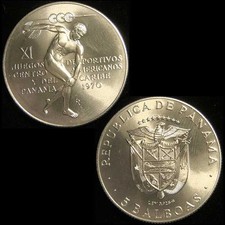 New listing
Panama. Silver 5 Balboas 1970."Games" Gem Unc.