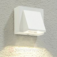 LED-Außenwandleuchte Marik Aluminium Weiß LED Licht Unten IP54 Modern Eckig