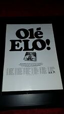 Elo Olé Rare Original Tour Promo Poster Ad Framed!