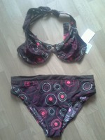 Bikini s.Oliver Gr.44 Unterteil, Gr.42/D Oberteil braun/bunt Neu