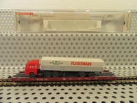 Fleischmann Piccolo Spur N 8272 Niederflurwagen der DB braun mit LKW in OVP 1