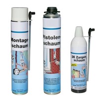Pistolenschaum Bauschaum PU Schaum Montageschaum Zargenschaum 750 ml 400 ml