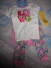 nwt Gerber mix & match 3 piece cotton pajama set baby girl 24 m free ship USA