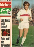 Kicker-Titelseite Gilbert Gress (VfB Stuttgart) 1969