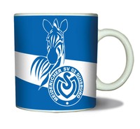 KAFFEEBECHER TASSE POTT MSV DUISBURG Querstreifen NEU