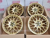 BBS RX-R gold 4 Felgen 8,5x19 Zoll LK 5x112 ET45 RX300 für Audi VW Mercedes Seat
