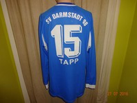 SV Darmstadt 98 Fila Langarm Matchworn Trikot 2005/06 "Wella" + Nr.15 Tapp Gr.L