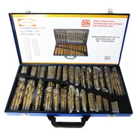 HSS Titan Spiralbohrer 230-tlg DIN338 Stahl Bohrer Set TiN 1 - 13mm Metallbohrer