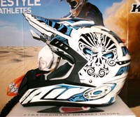 AIROH CR901 FACE Cross Helm Yamaha YZ-F NEU Enduro Quad XL Blau Weiß Thor Suomy