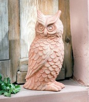 Terracotta Eule Hedwig, 41cm, Gartendeko, massiv, Gartenfigur