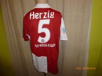Rot Weiss Essen Nike Matchworn Trikot 2009/10 "Sparkasse Gut" + Nr.5 Herzig Gr.L