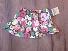 NWT Oshkosh Baby Girls 6 Months Brown Pink Floral Ruffle Skooter Skirt Scooter 