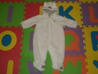 CARTER'S Baby Boy or Girl WHITE SHERPA POLAR BEAR 6M months Winter Snow Suit