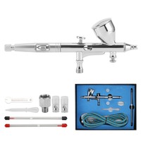 0,25 0,3 0,5mm Düse Airbrushpistole Airbrush Pistole Set Double Action Schlauch