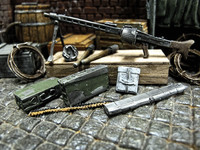 Modellbau WWII RC Panzer LKW Diorama Deko Zubehör Kit Maschinengewehr MG 42 MG42