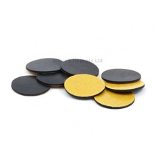 5 self adhesive rubber pads 20mm dia for magnets, retail display shop fitting