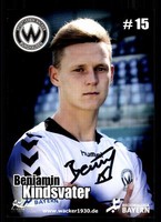 Benjamin Kindsvater Autogrammkarte Wacker Burghausen 2015-16 Original S+A 123621