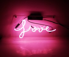 TN109 'Love' Home Wall Bar Pub Beer Decor Neon Light Sign LED Lamp 14x7