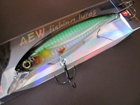 AEW HARD LURES GREEN UKEL 12CM WOBBLER JERKBAIT TOP HECHT ZANDER KÖDER SWIMBAIT