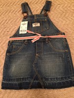 OshKosh B'gosh Baby Girl 12 Months Denim Overall Skirt  NWT (fits 28.5-30.5 inc)