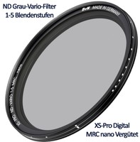B+W ND Grau-Vario-Filter 77 mm 1-5 Blendenstufen XS Pro Digital MRC nano