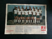 Mannschaftsfoto BSG Chemie Leipzig 1965 + Bericht Bombay, Zeit im Bild 46/1965 