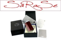 COLIBRI FEUERZEUG LIGHTER JET FLAME LACK BORDEAUX-ROT CHROM POLIERT NEU