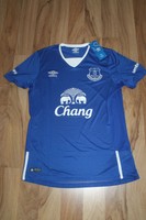 Umbro FC Everton Heim Trikot 2016 Blau Neu mit Etikett Chang Werbung