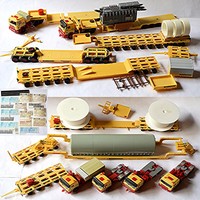 Baumann Schwertransport Set - mehr als 30 Modellautos, Auflieger & Teile 1:87