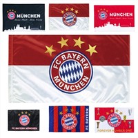FC BAYERN MÜNCHEN Fahne Flagge Hissflagge Fanartikel Hissfahne FCB Neu Wow