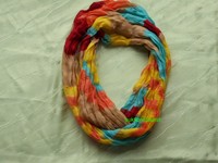 Damen Schal Loop leichte Sommer Qualität Viscose Crinkle 